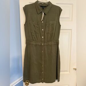 White House Black Market Utility Shirt Dress